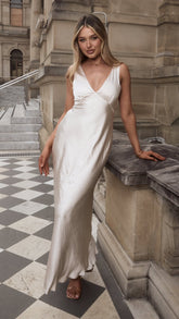 Sofia Maxi Dress - Champagne