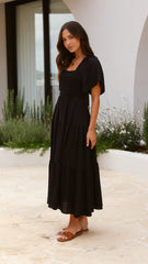 Lainey Midi Dress - Black